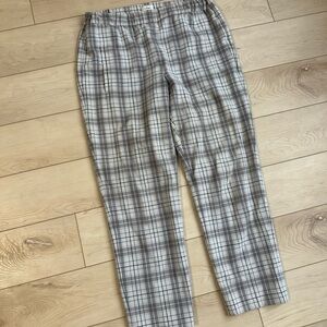 Wilfred Gray and White Trousers with Relaxed Fit